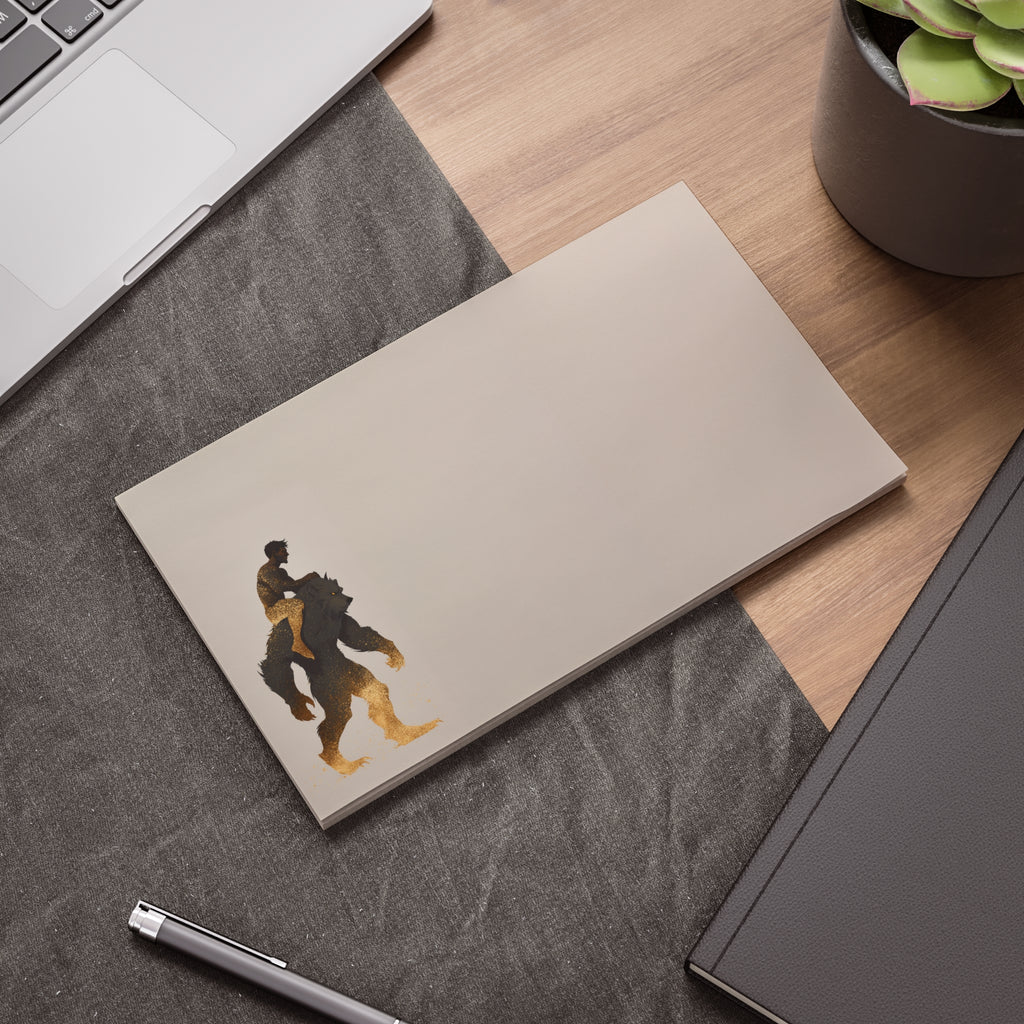 Ben and Scruffy illustration Post-it note pad