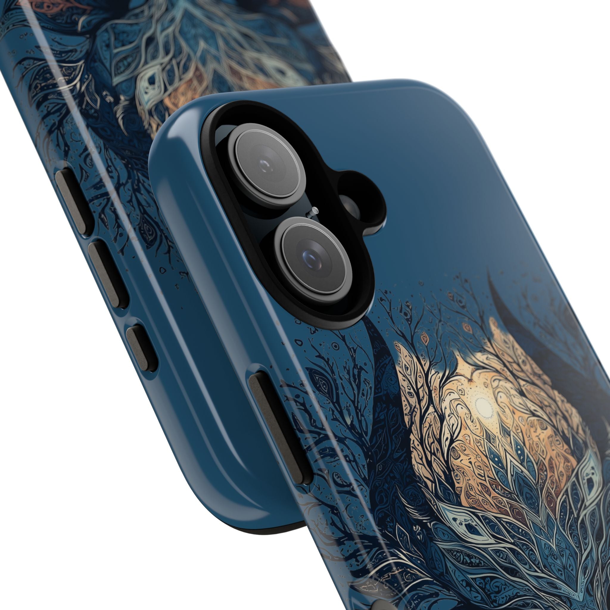 Mystic Tree Spirit Phone Case — Enchanted Forest Illustration Tough Case