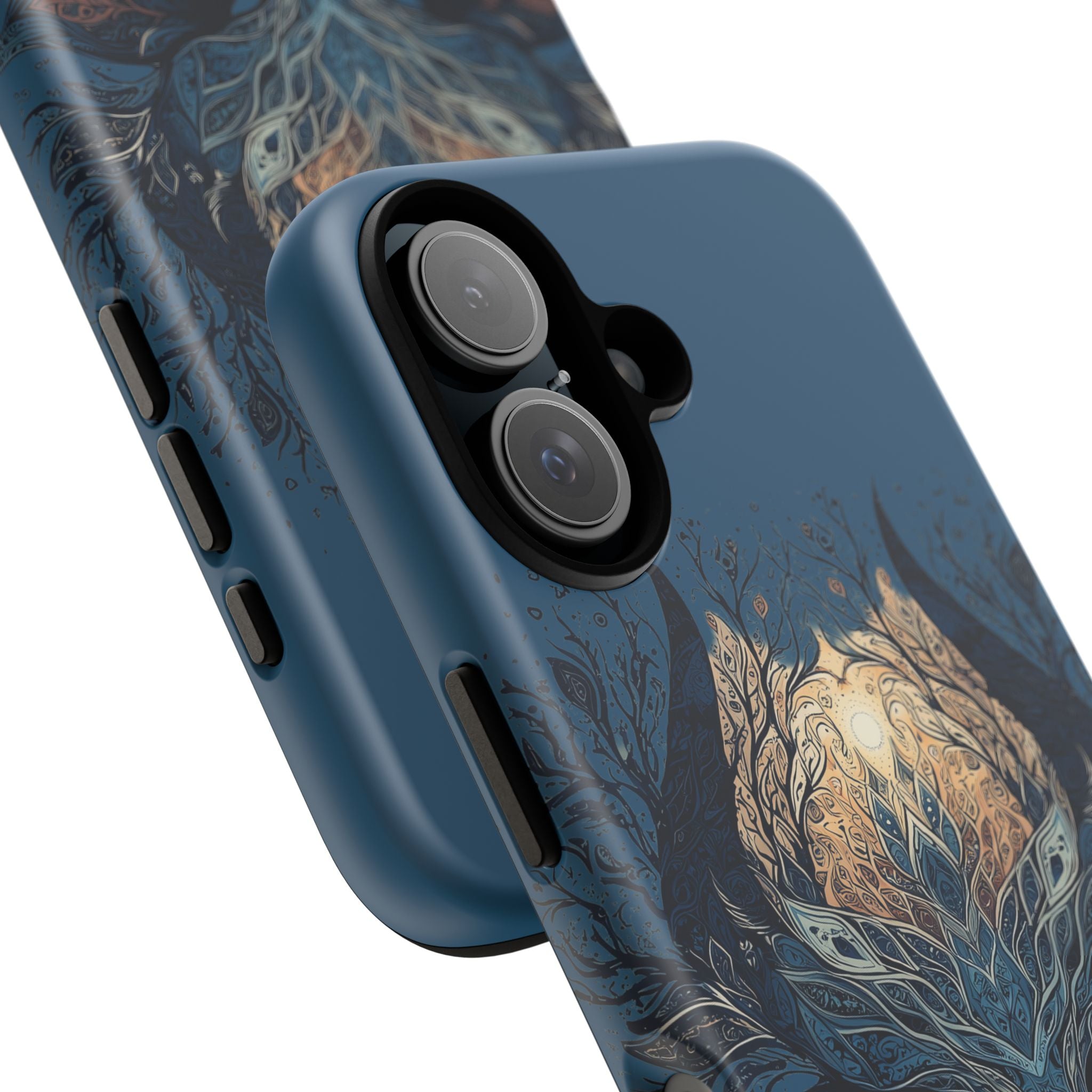 Mystic Tree Spirit Phone Case — Enchanted Forest Illustration Tough Case
