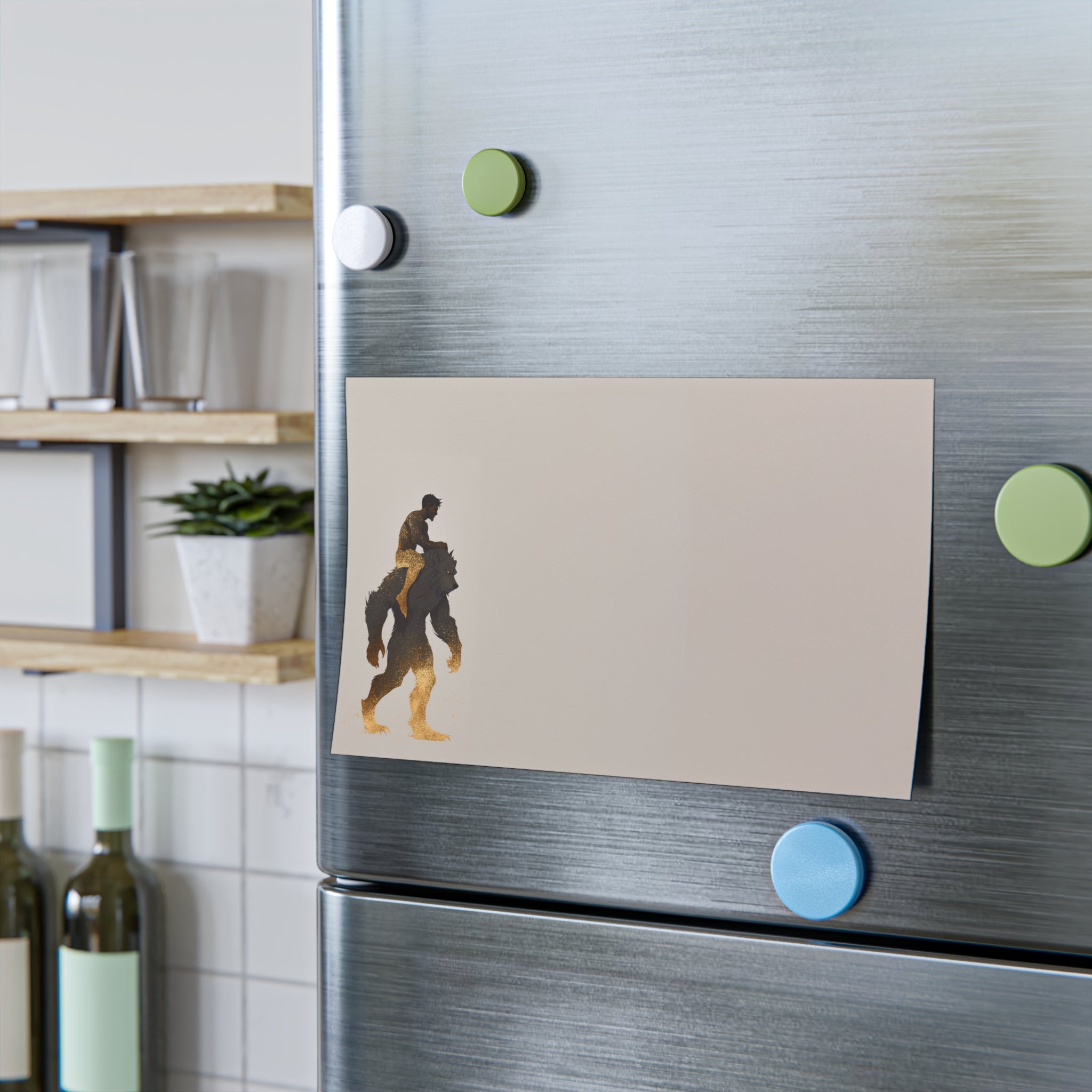 Ben and Scruffy illustration Post-it note pad