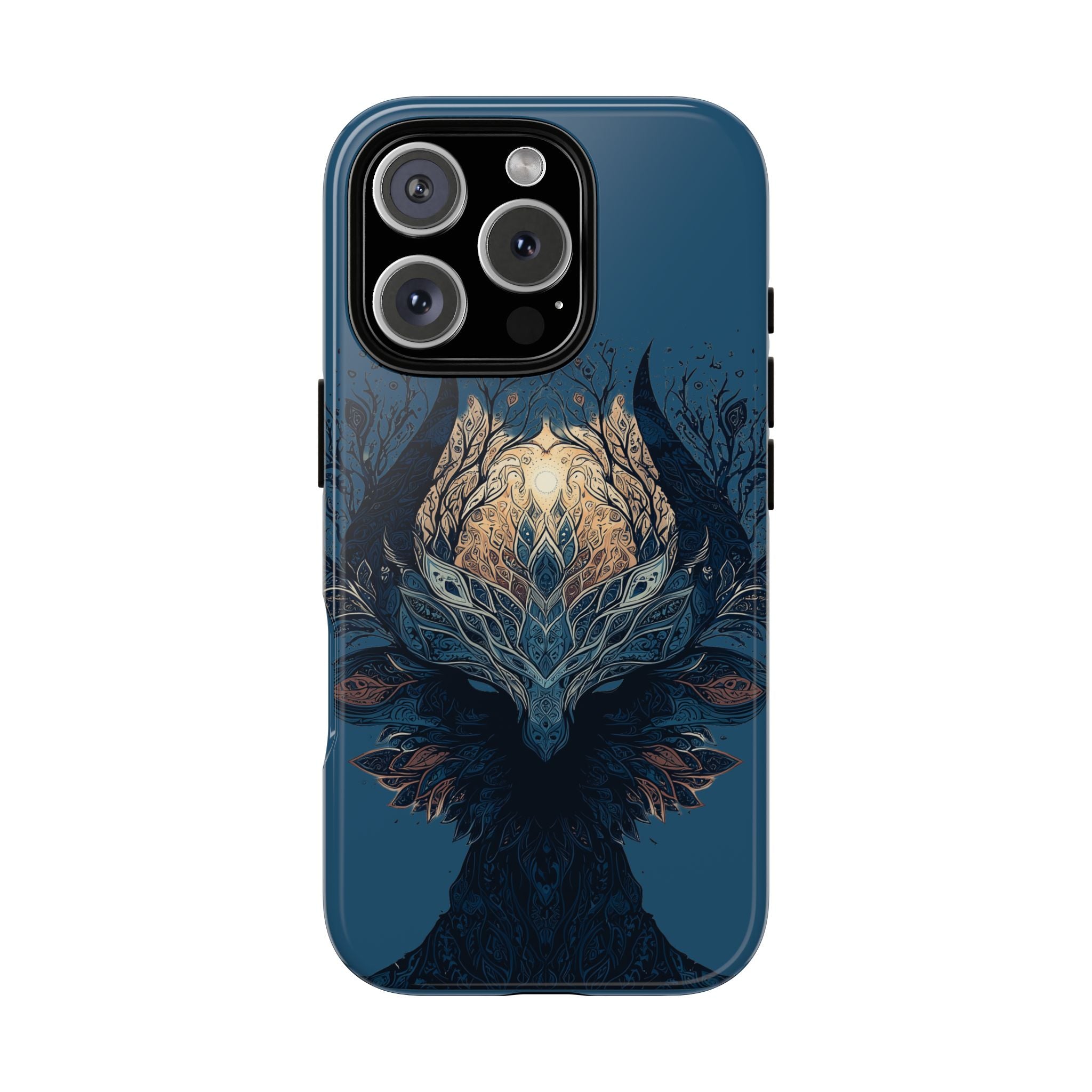 Mystic Tree Spirit Phone Case — Enchanted Forest Illustration Tough Case