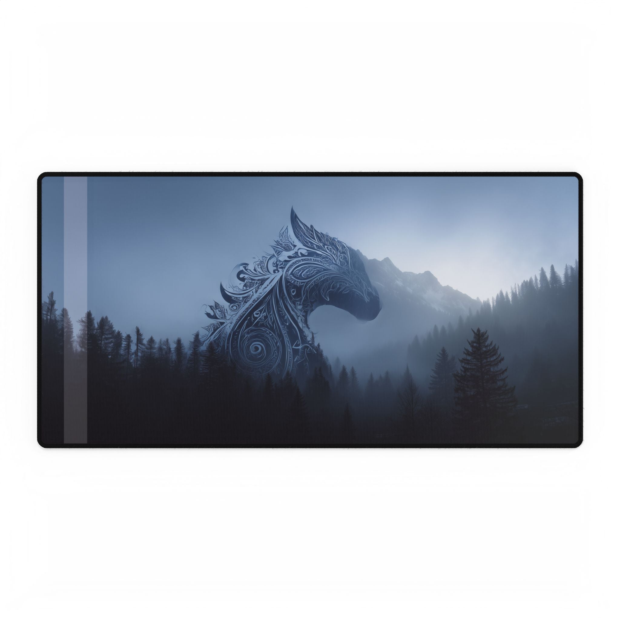 Mountain Spirit Desk Mat — Quiet Calm in the Misty Haze