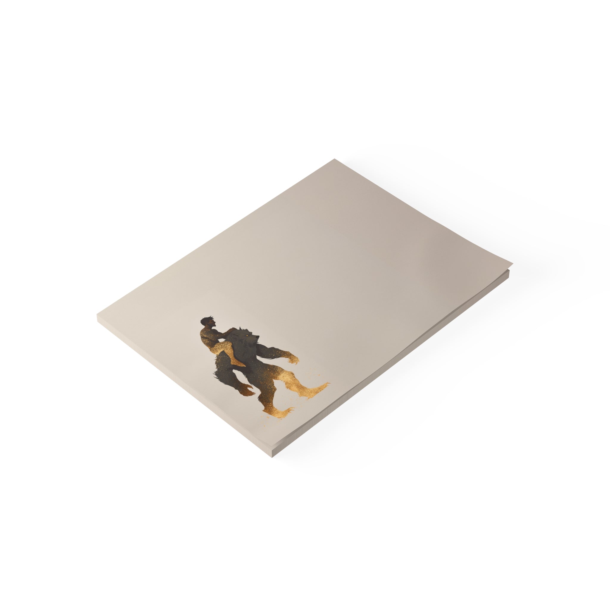 Ben and Scruffy illustration Post-it note pad