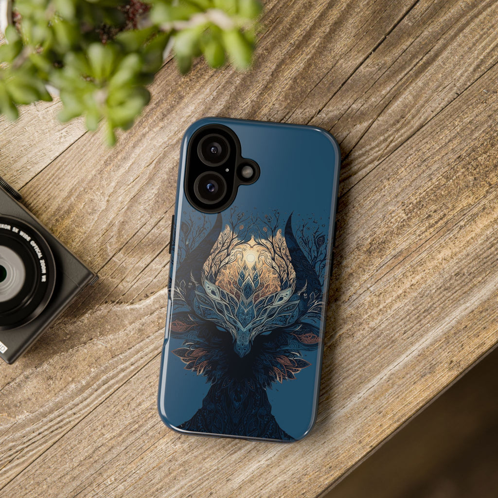 Mystic Tree Spirit Phone Case — Enchanted Forest Illustration Tough Case