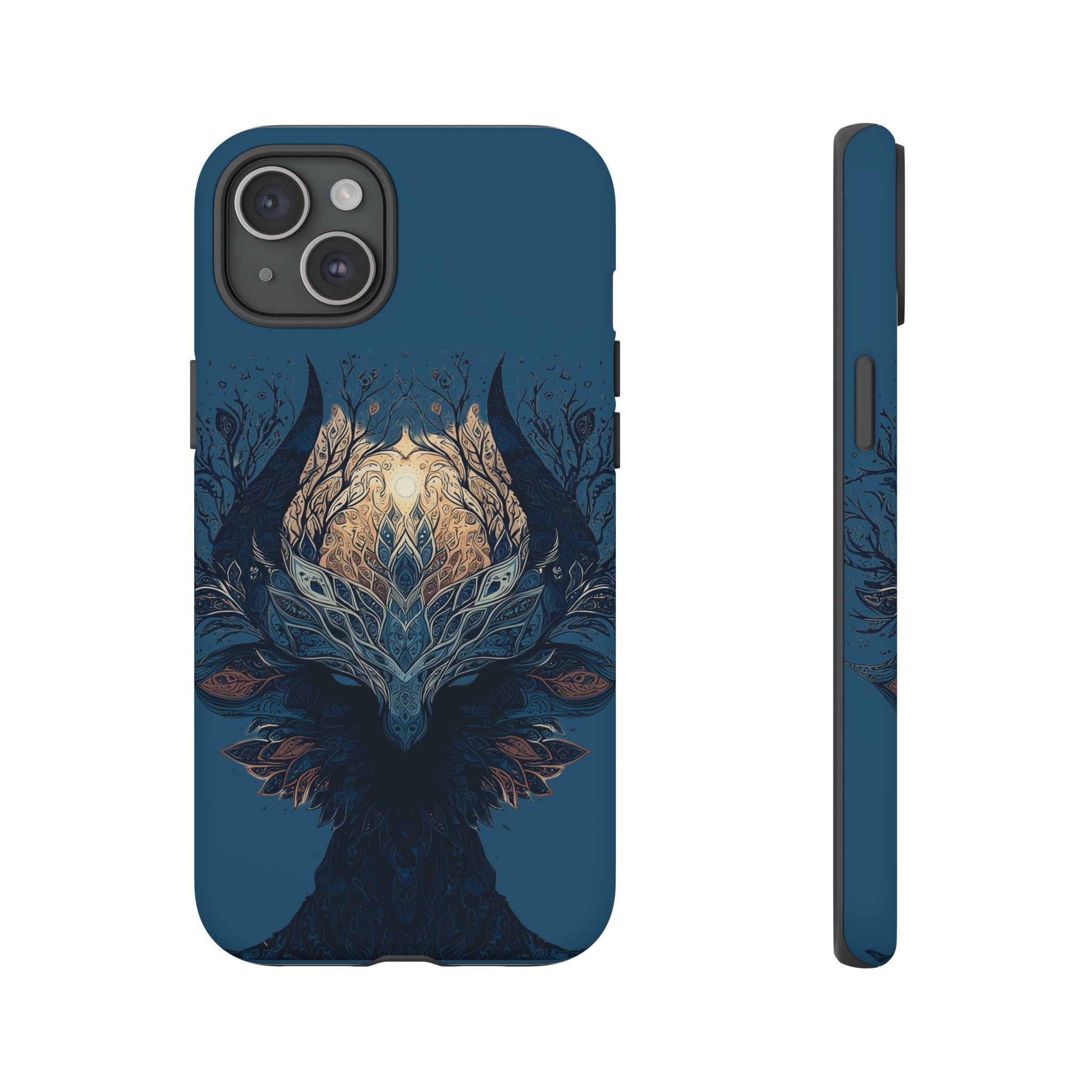 Mystic Tree Spirit Phone Case — Enchanted Forest Illustration Tough Case