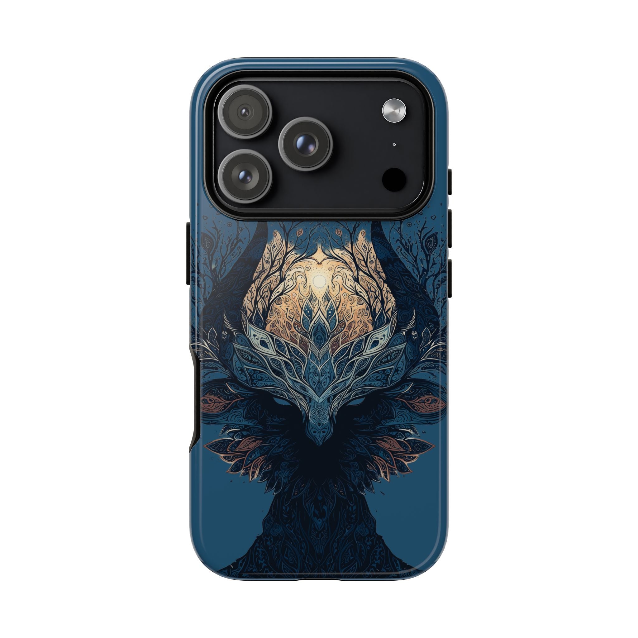 Mystic Tree Spirit Phone Case — Enchanted Forest Illustration Tough Case