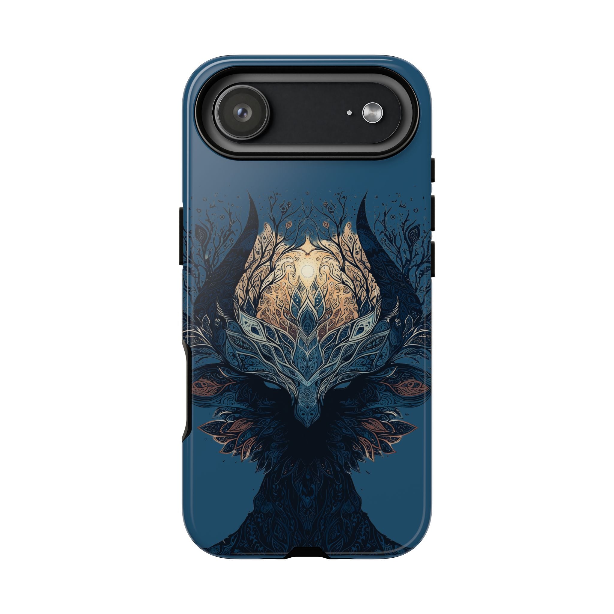 Mystic Tree Spirit Phone Case — Enchanted Forest Illustration Tough Case