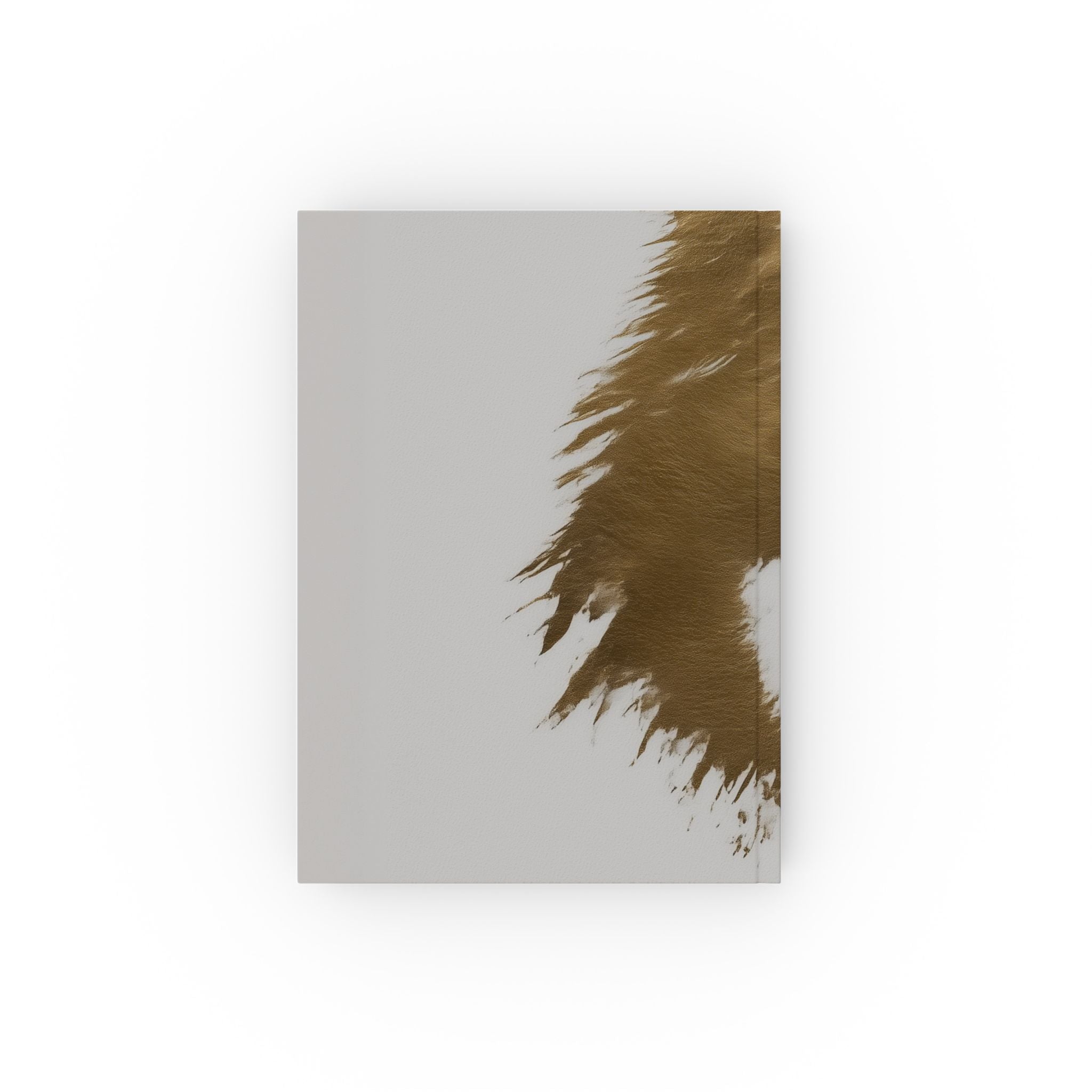 Wolf Portrait Journal — Hardback Notebook with Golden Wolf Eye Design