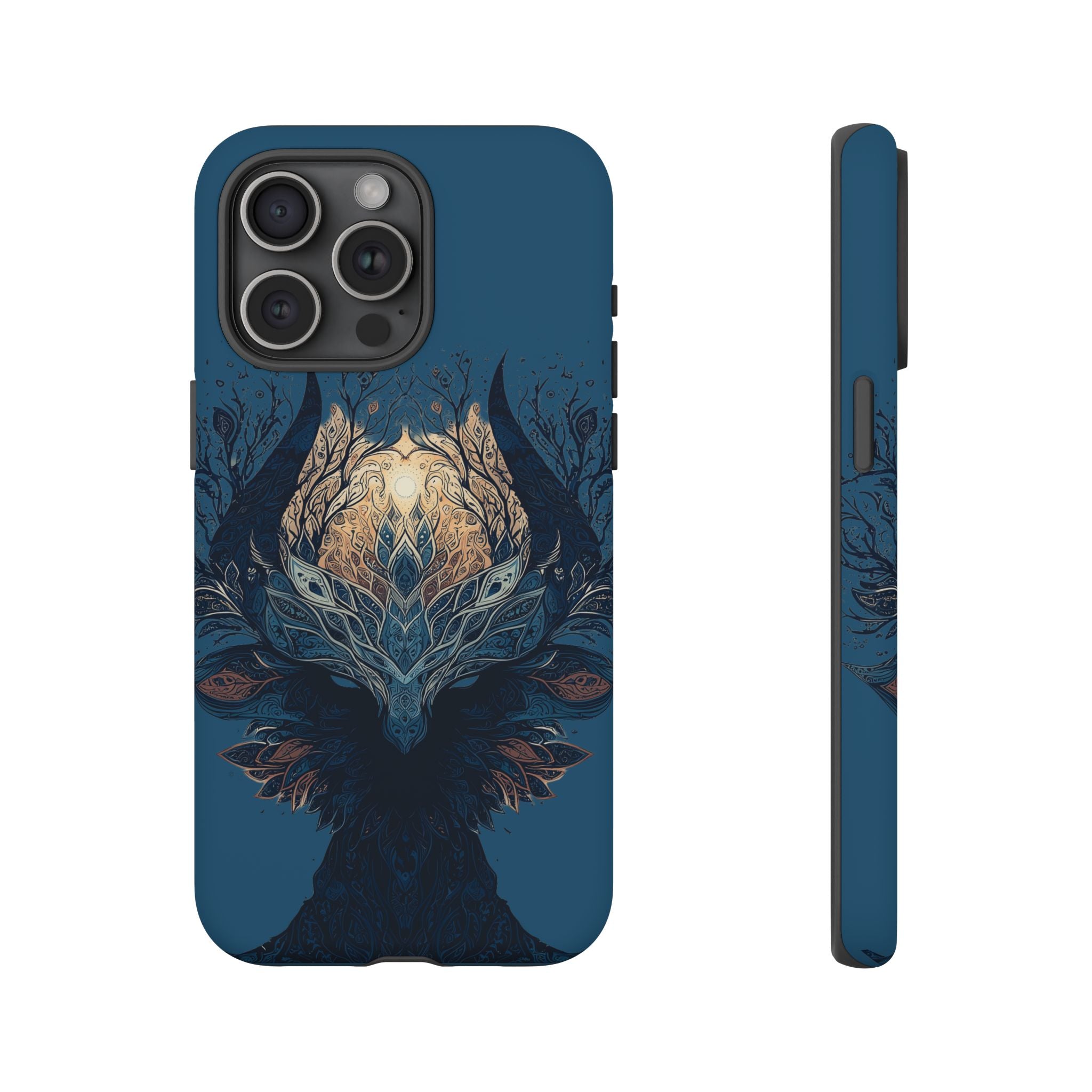 Mystic Tree Spirit Phone Case — Enchanted Forest Illustration Tough Case