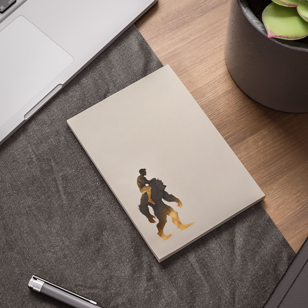 Ben and Scruffy illustration Post-it note pad