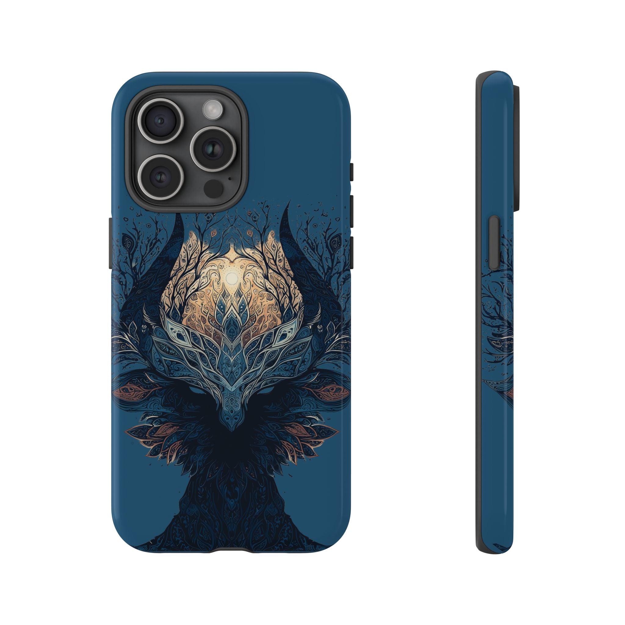 Mystic Tree Spirit Phone Case — Enchanted Forest Illustration Tough Case