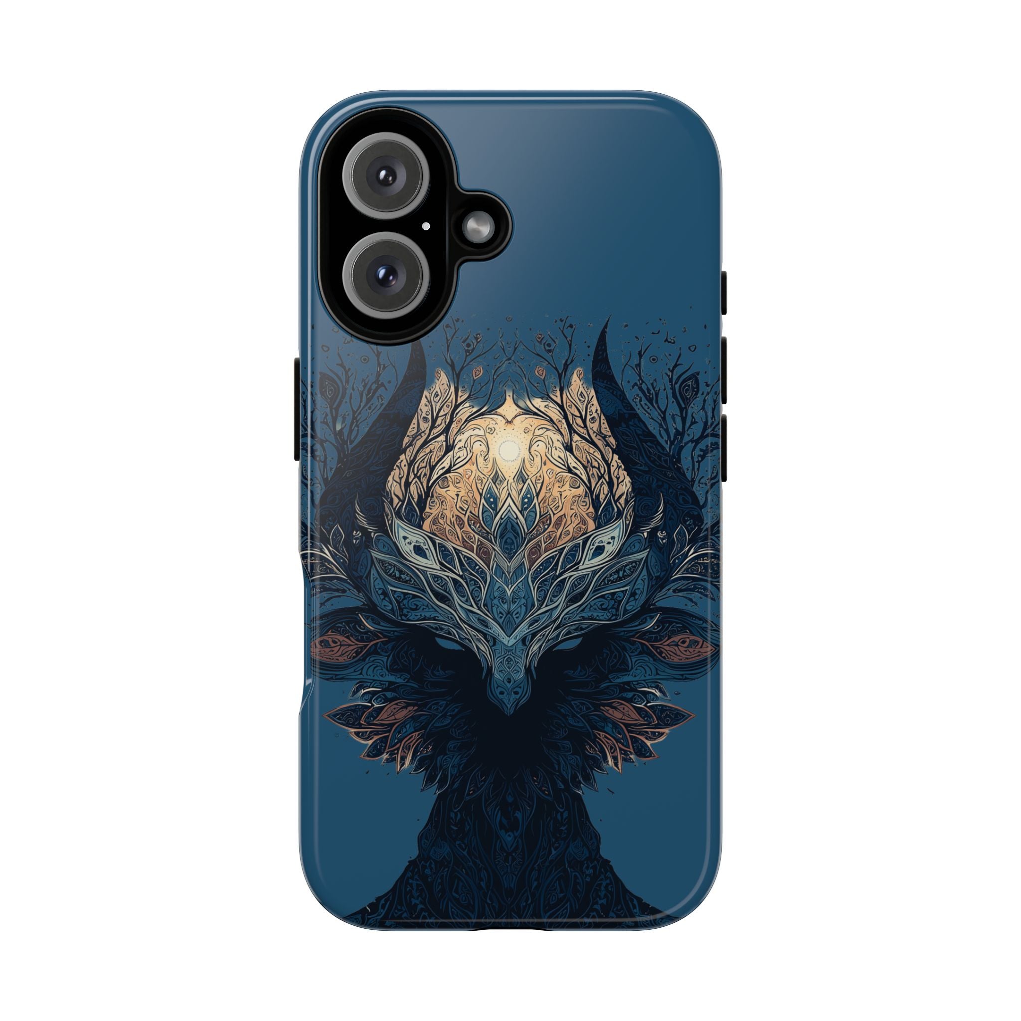 Mystic Tree Spirit Phone Case — Enchanted Forest Illustration Tough Case