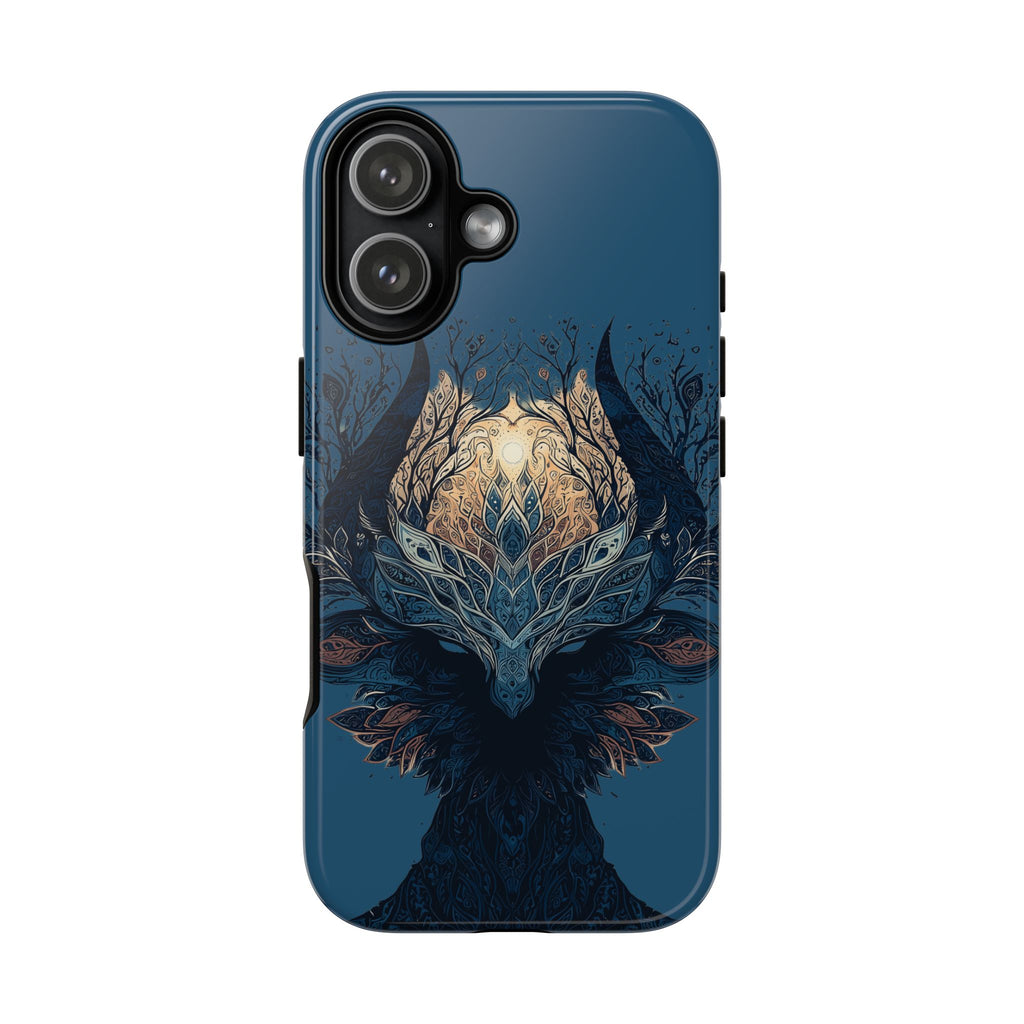Mystic Tree Spirit Phone Case — Enchanted Forest Illustration Tough Case