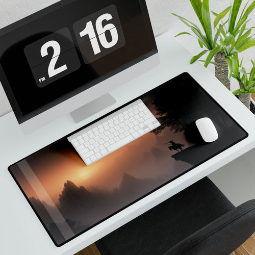 Adventure Wilderness Desk Mat — Lone Rider Scenic Desk Pad